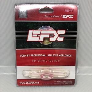 EFX Silicone Oval Wristband - Translucent/Pink 7"